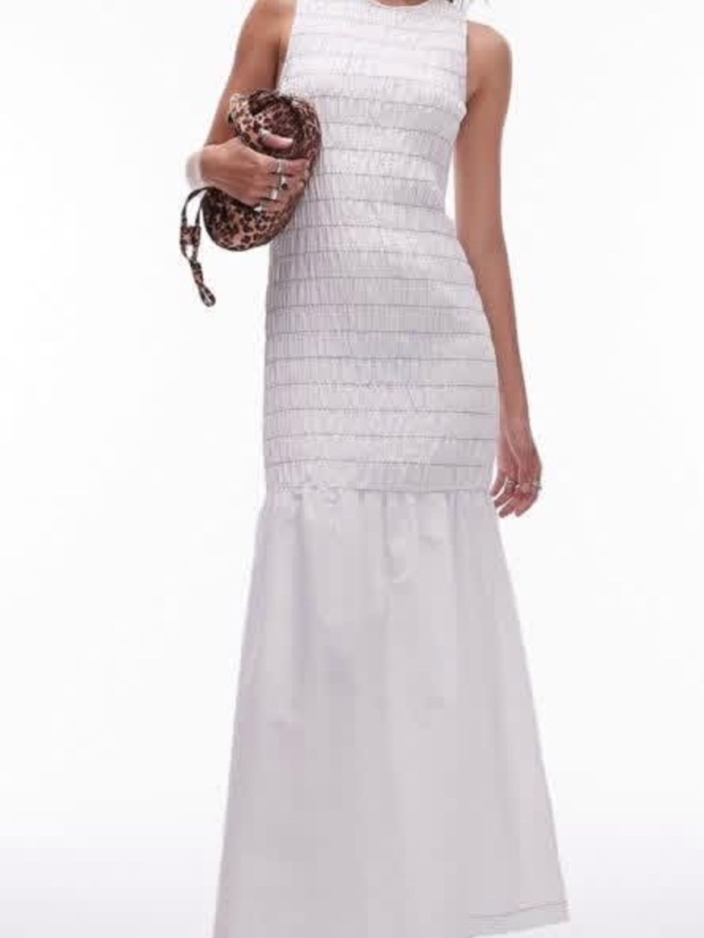 ASOS TOPSHOP white maxi